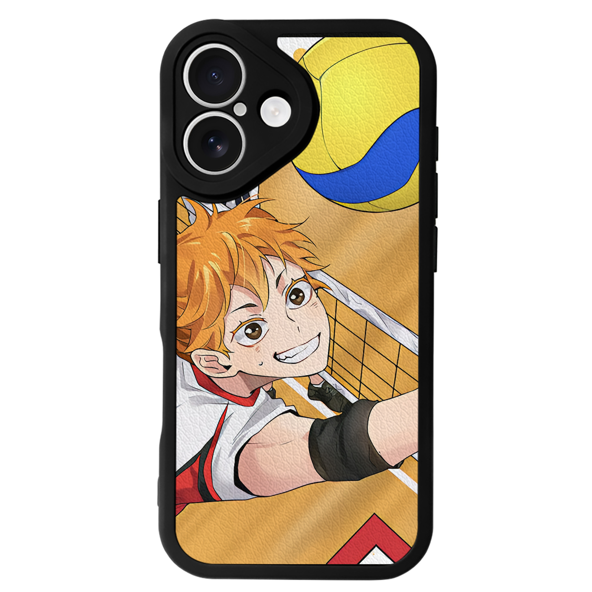 （画像用） ハイキュー!! Haikyu!! 【iPhone 16シリーズ対応】シリコンスマホケース（レザー調） 材質：シリコン